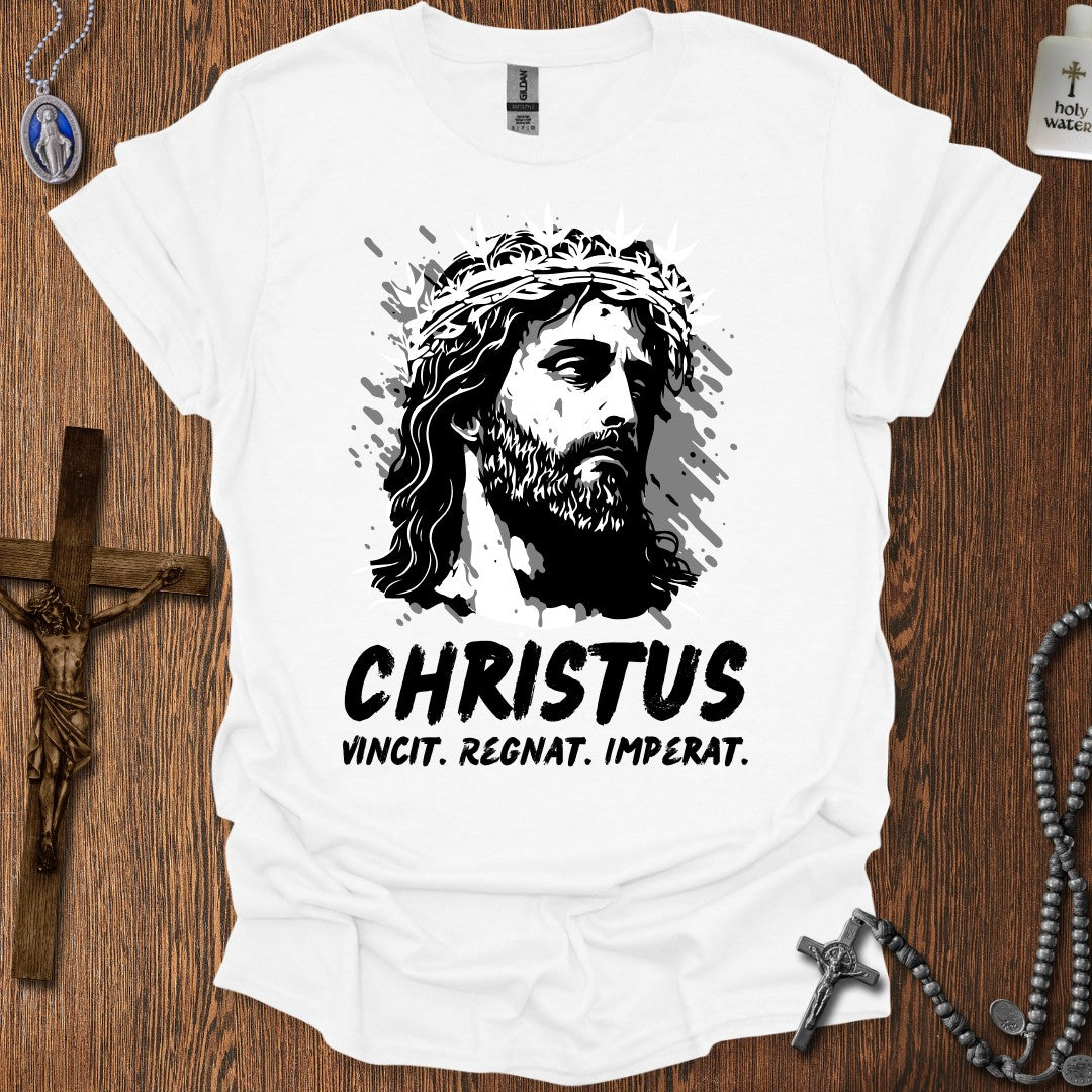 Christus Vincit, Regnat, Imperat (Grayscale)