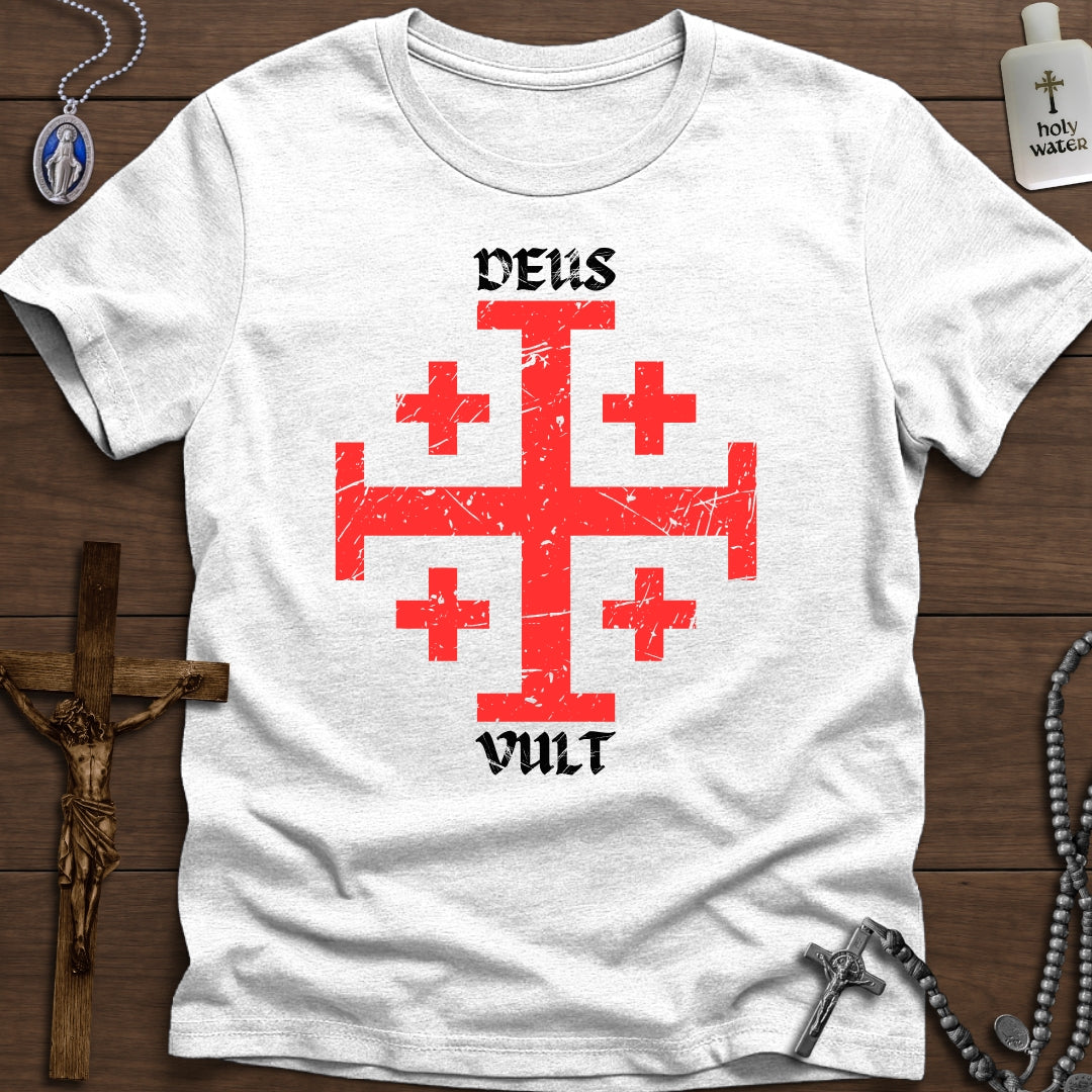 Deus Vult + Jerusalem Cross