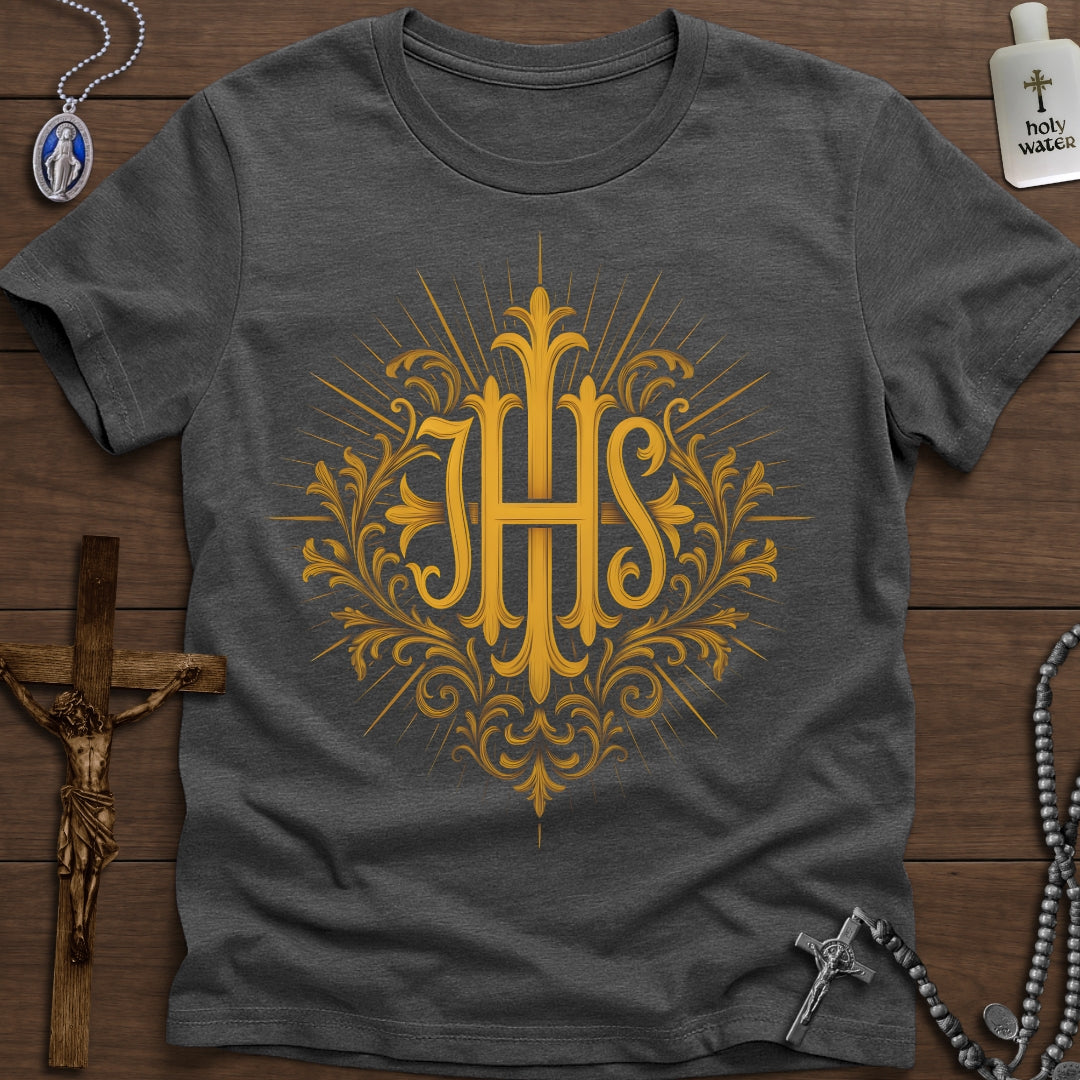 Golden IHS Christogram