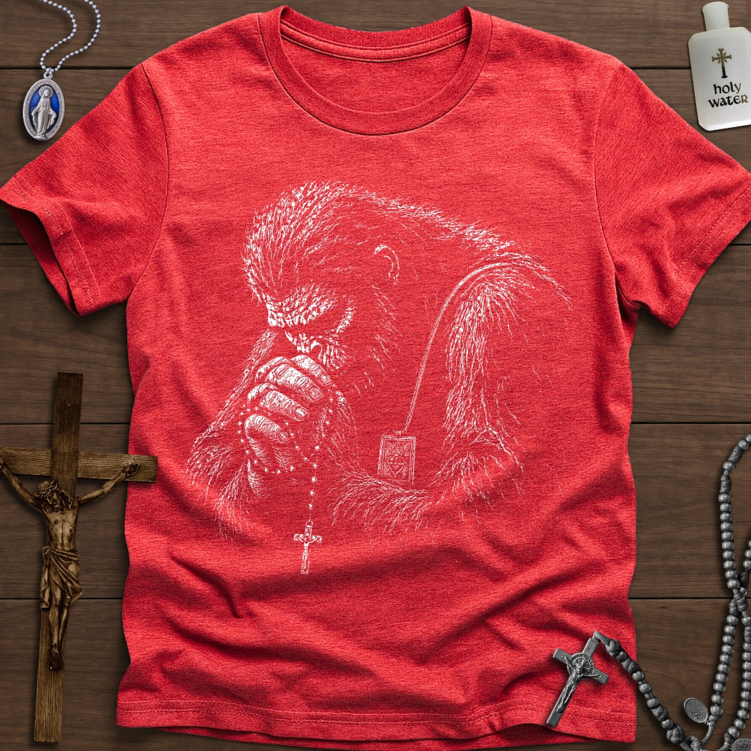 Bigfoot with Rosary & Scapular