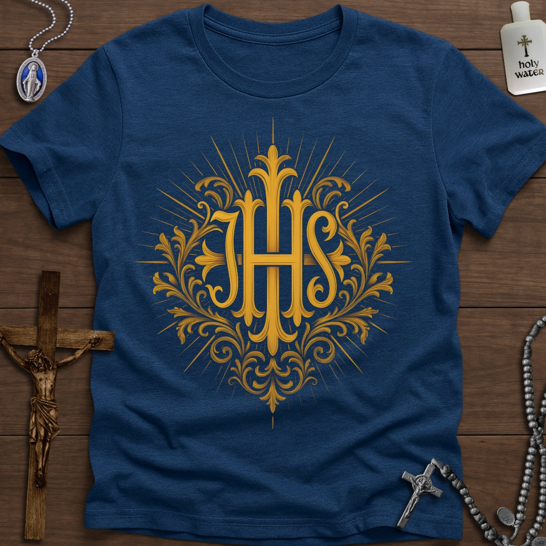 Golden IHS Christogram