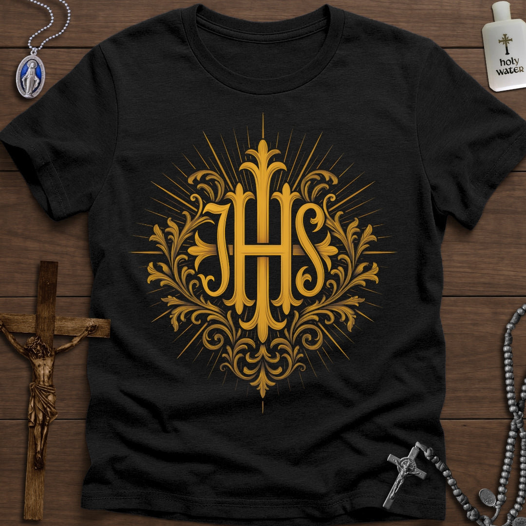 Golden IHS Christogram
