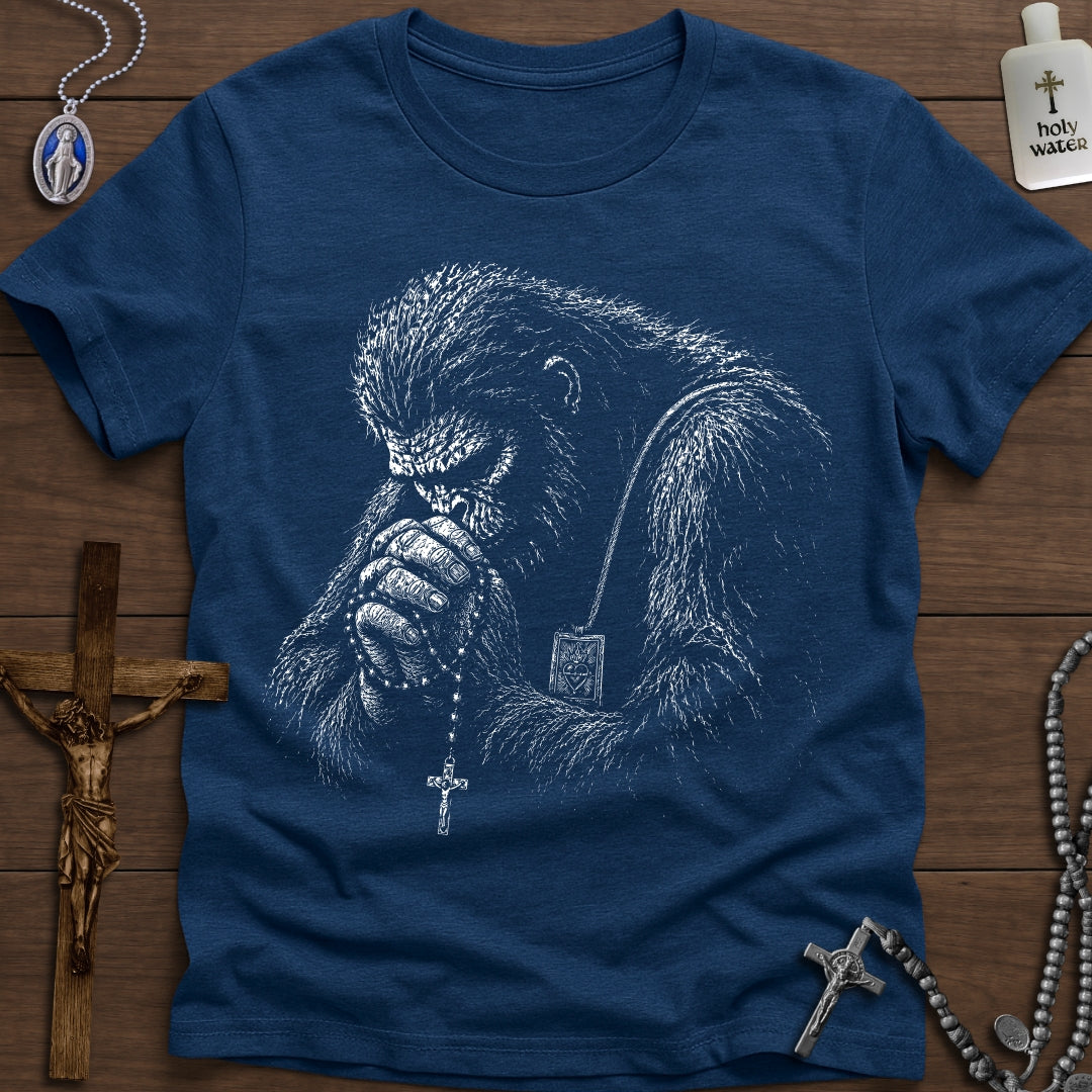 Bigfoot with Rosary & Scapular