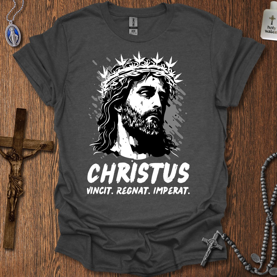 Christus Vincit, Regnat, Imperat (Grayscale)