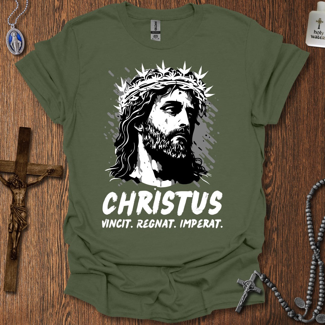 Christus Vincit, Regnat, Imperat (Grayscale)