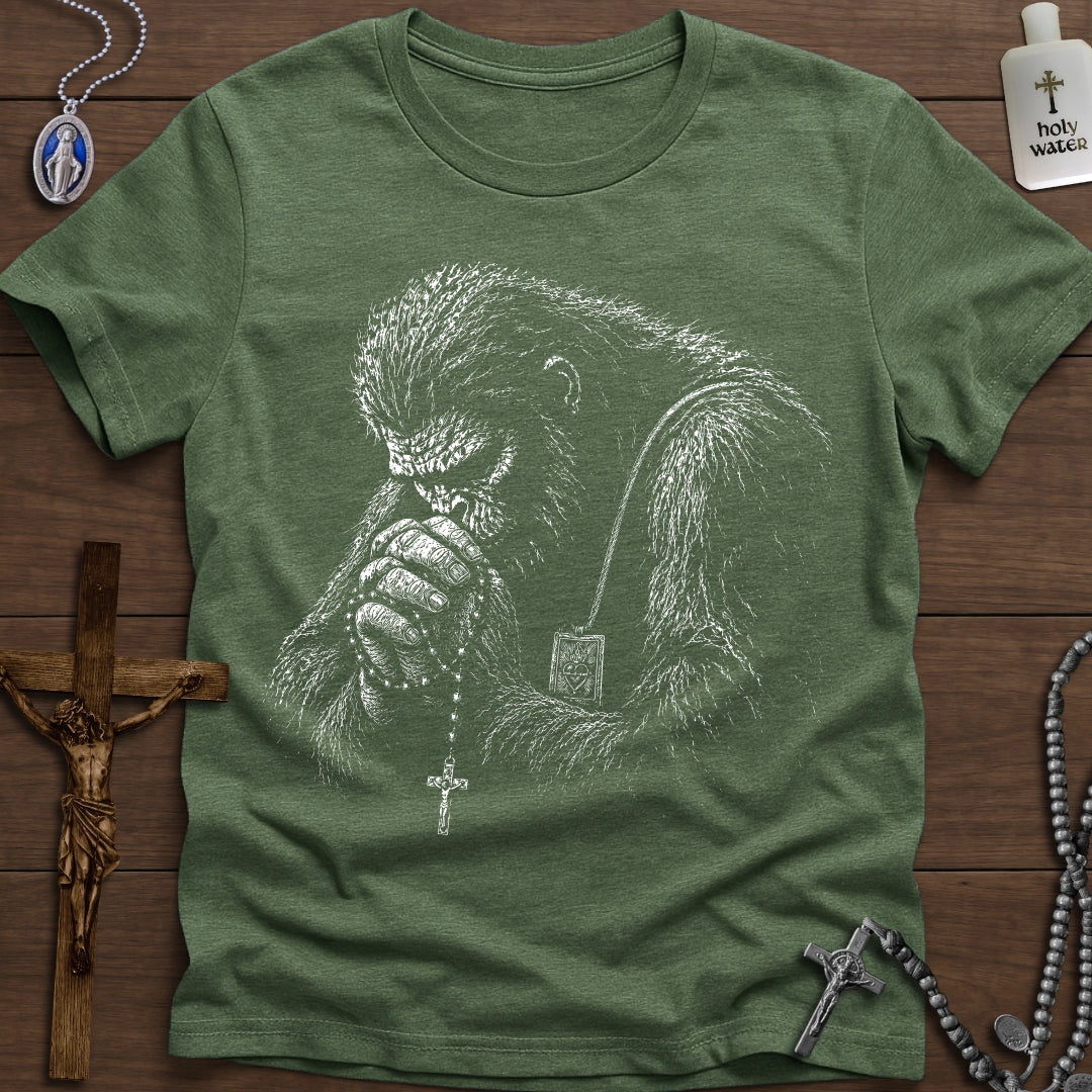 Bigfoot with Rosary & Scapular