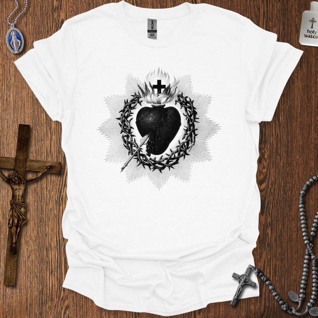 The Sacred Heart (Grayscale)